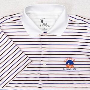 Casa de Campo Teeth of the Dog Golf Polo Shirt Mens Size Medium F&G Tech Stretcg